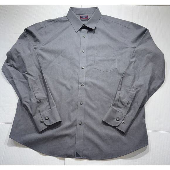 UNTUCKit Mens Long Sleeve Button Up Wrinkle Free Style: Marcasin WF Gray XL - Picture 1 of 13
